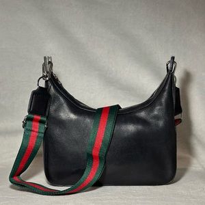 Authenticated GUCCI Tom Ford Leather Shoulder Bag